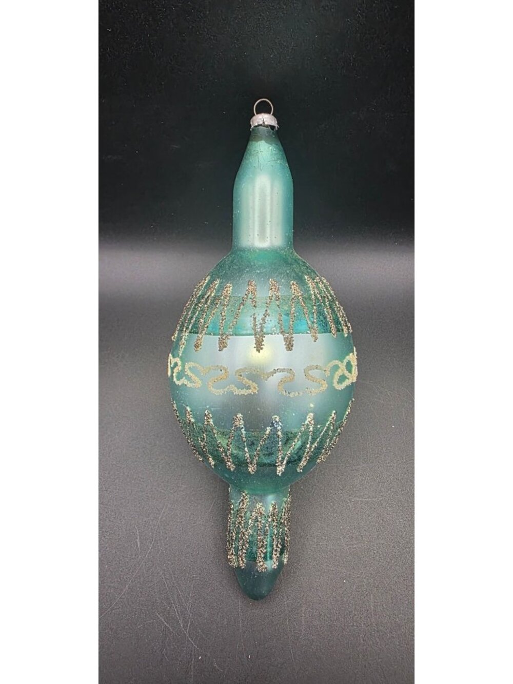 Rare 8" Jumbo Mercury Glass Finial Christmas Ornament Mica Designs West Germany